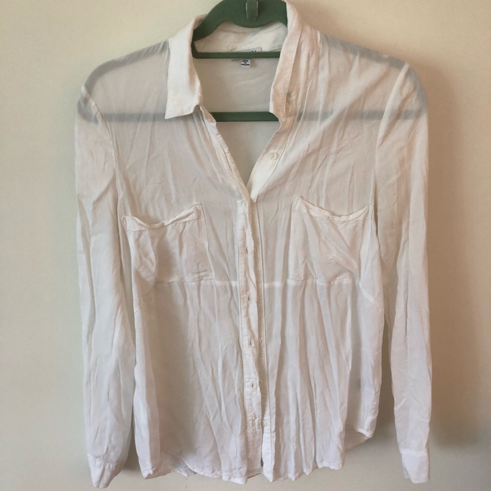 Splendid White Button Down Size Medium - image 1